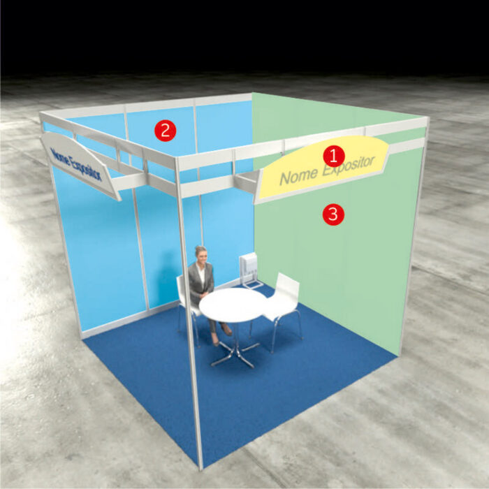 Imagem 1 - Pala do stand | 148cm x 47cm